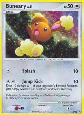 Buneary - DP06 card from Diamond and Pearl Promos