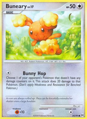 Buneary card from Arceus