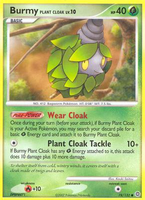 Burmy Plant Cloak card from Secret Wonders
