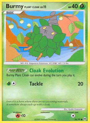 Burmy Plant Cloak card from Arceus