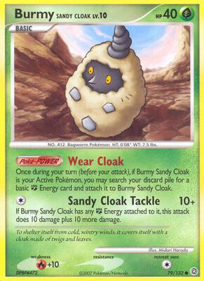 Burmy Sandy Cloak card from Secret Wonders