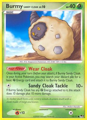 Burmy Sandy Cloak card from POP Series 7