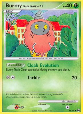 Burmy Trash Cloak card from Arceus
