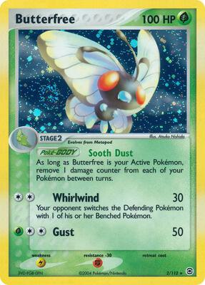 Butterfree card from EX FireRed & LeafGreen