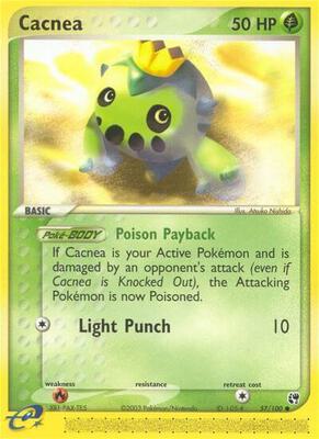 Cacnea - 57/100 card from EX Sandstorm