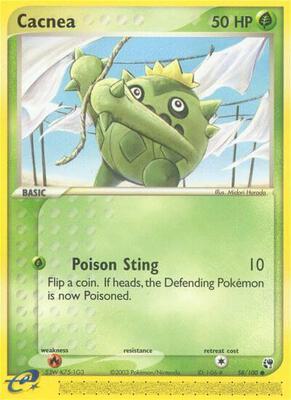 Cacnea - 58/100 card from EX Sandstorm
