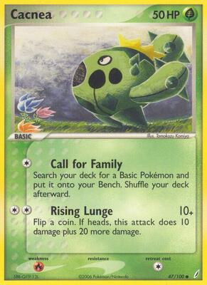 Cacnea card from EX Crystal Guardians