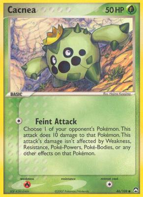 Cacnea card from EX Power Keepers