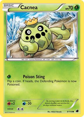 Cacnea card from Plasma Freeze