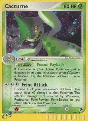 Cacturne card from EX Sandstorm