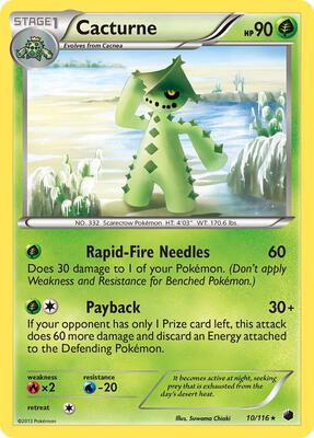 Cacturne card from Plasma Freeze