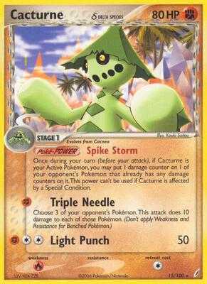 Cacturne (Delta Species) card from EX Crystal Guardians