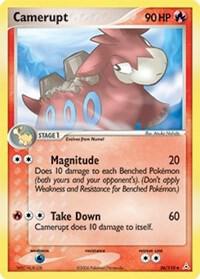 Camerupt card from EX Holon Phantoms