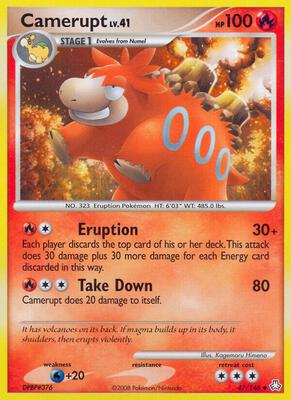 Camerupt card from Legends Awakened