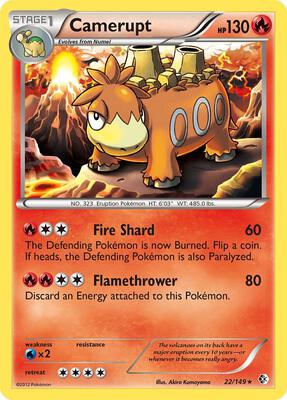 Camerupt card from Boundaries Crossed
