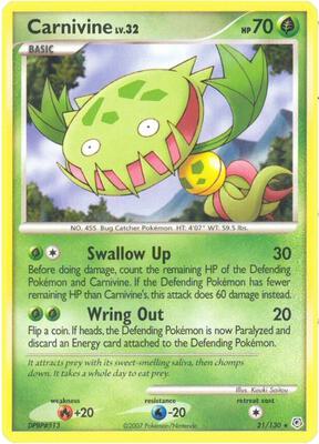 Carnivine card from Diamond and Pearl