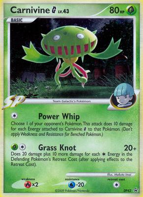 Carnivine G - DP42 card from Diamond and Pearl Promos