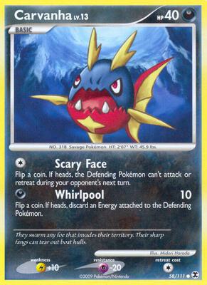 Carvanha card from Rising Rivals