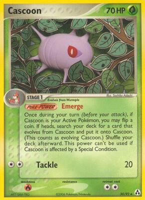 Cascoon card from EX Legend Maker