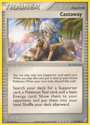 Castaway card from EX Crystal Guardians