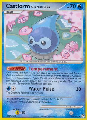 Castform Rain Form card from Legends Awakened