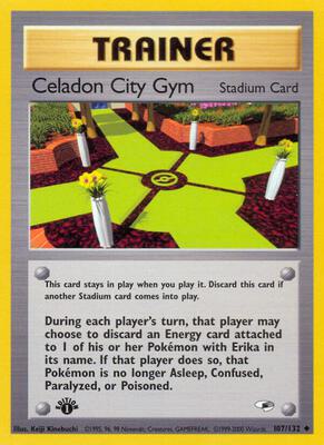 Celadon City Gym card from Gym Heroes