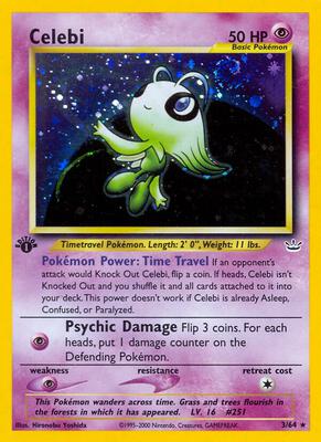 Celebi (3) card from Neo Revelation