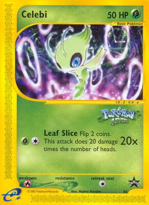 Celebi card from WoTC Promo