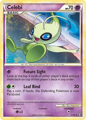 Celebi card from Triumphant
