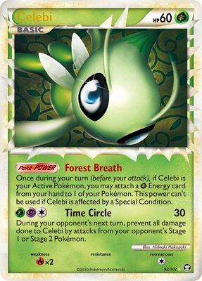 Celebi (Prime) card from Triumphant