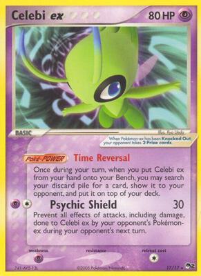 Celebi ex (Non-Holo) card from POP Series 2