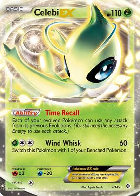 Celebi EX card from Boundaries Crossed