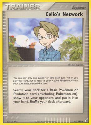 Celio's Network card from EX Crystal Guardians