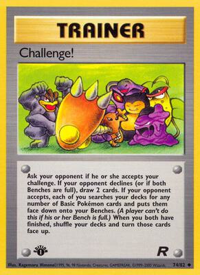 Challenge! card from Team Rocket