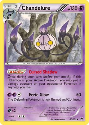 Chandelure card from Noble Victories