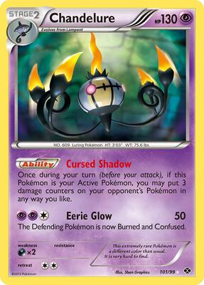 Chandelure (Secret) card from Next Destinies