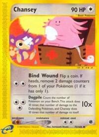 Chansey card from Expedition