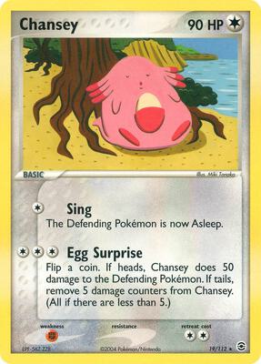 Chansey card from EX FireRed & LeafGreen
