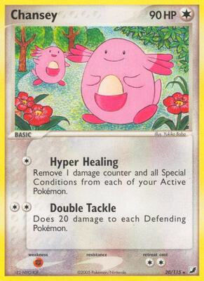Chansey card from EX Unseen Forces