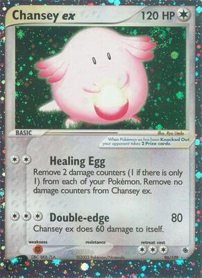 Chansey ex card from EX Ruby and Sapphire