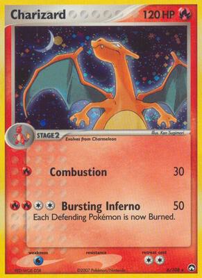 Charizard card from EX Power Keepers