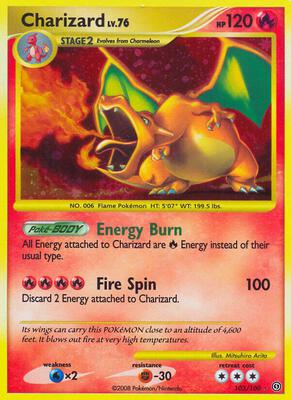 Charizard card from Stormfront