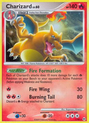 Charizard card from Arceus