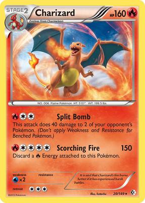 Charizard card from Boundaries Crossed