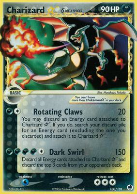 Charizard Star (Delta Species) card from EX Dragon Frontiers