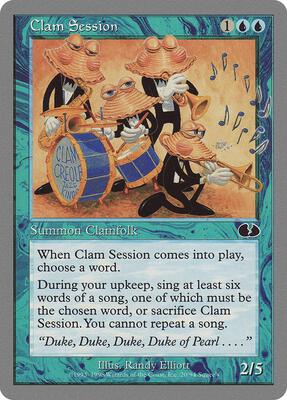 Clam Session card from Unglued