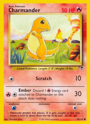 Charmander card from Legendary Collection