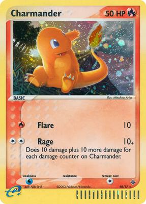 Charmander card from EX Dragon