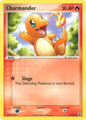 Charmander - 057/112 card from EX FireRed & LeafGreen