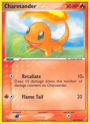 Charmander card from EX Crystal Guardians